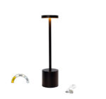 LED ΠΟΡΤΑΤΙΦ ΕΠΑΝΑΦΟΡΤΙΖΟΜΕΝΟ 3W CCT DIMMABLE ΜΑΥΡΟ - 5-0031
