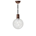 ΦΩΤΙΣΤΙΚΟ E27 ΑΝΑΡΤ.ΡΟΖ ΑΝΤΙΚΕ ΚΟΙΛΗ ΡΟΖΕΤΑ-ΓΥΑΛΙ BALL ΔΙΑΦ. - 21-200044