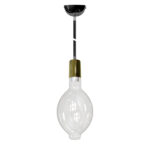 ΦΩΤΙΣ. E27 ΑΝΑΡΤ.ΜΑΥΡΟ ΑΝΤΙΚΕ ΚΟΙΛΗ ΡΟΖΕΤΑ-ΓΥΑΛΙ BALLΟΟΝ ΔΙΑΦ. - 21-160017