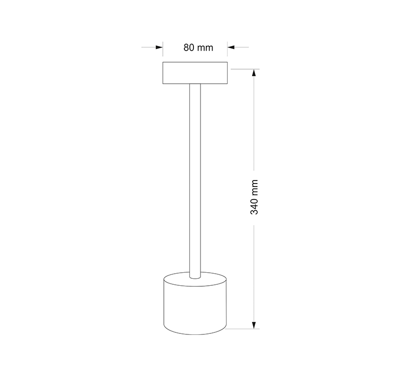 LED ΠΟΡΤΑΤΙΦ ΕΠΑΝΑΦΟΡΤΙΖΟΜΕΝΟ 3W CCT DIMMABLE ΜΑΥΡΟ - Image 2