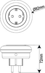 ΛΑΜΠΑΚΙ ΝΥΚΤΟΣ ΚΑΙ ΠΡΙΖΑ ΜΕ ΦΩΤΟΚΥΤΤΑΡΟ ΛΕΥΚΟ ΜΠΛΕ ΠΡΑΣΙΝΟ - 13-122209 - Image 2