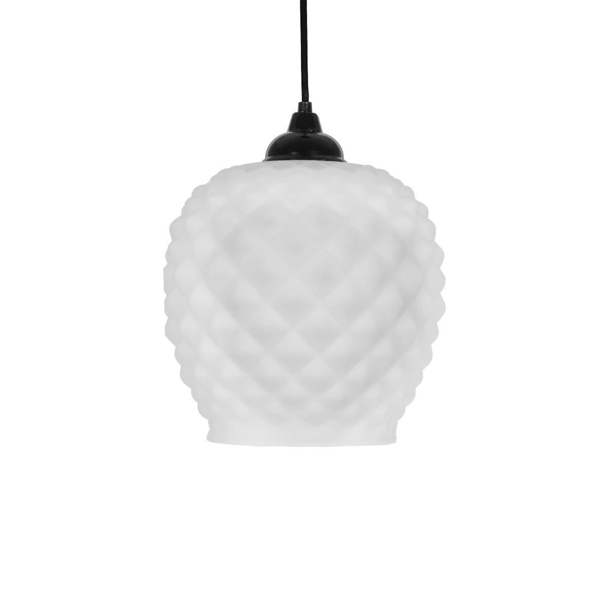 GLOBOSTAR® KEGEL 206-0005 Μοντέρνο Κρεμαστό Φωτιστικό Οροφής με Ντουί 1 x E27 AC 220-240V IP20 - Λευκό - Μ19 x Π19 x Υ19cm - Image 4