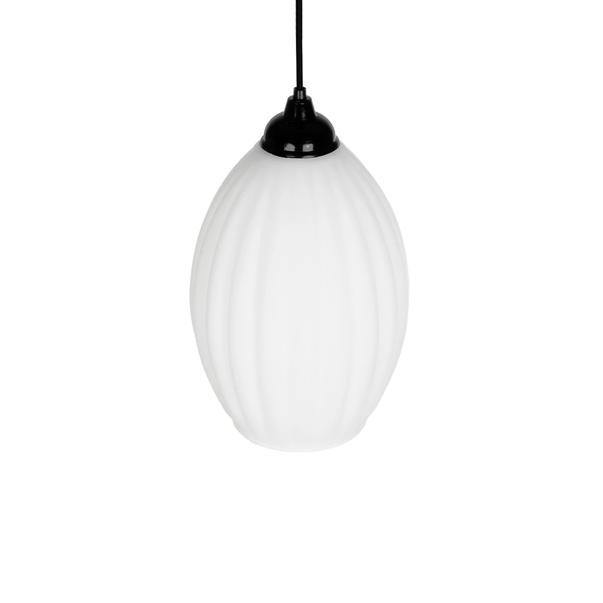 GLOBOSTAR® GURIA 206-0008 Μοντέρνο Κρεμαστό Φωτιστικό Οροφής με Ντουί 1 x E27 AC 220-240V IP20 - Λευκό - Μ19 x Π19 x Υ26cm - Image 6