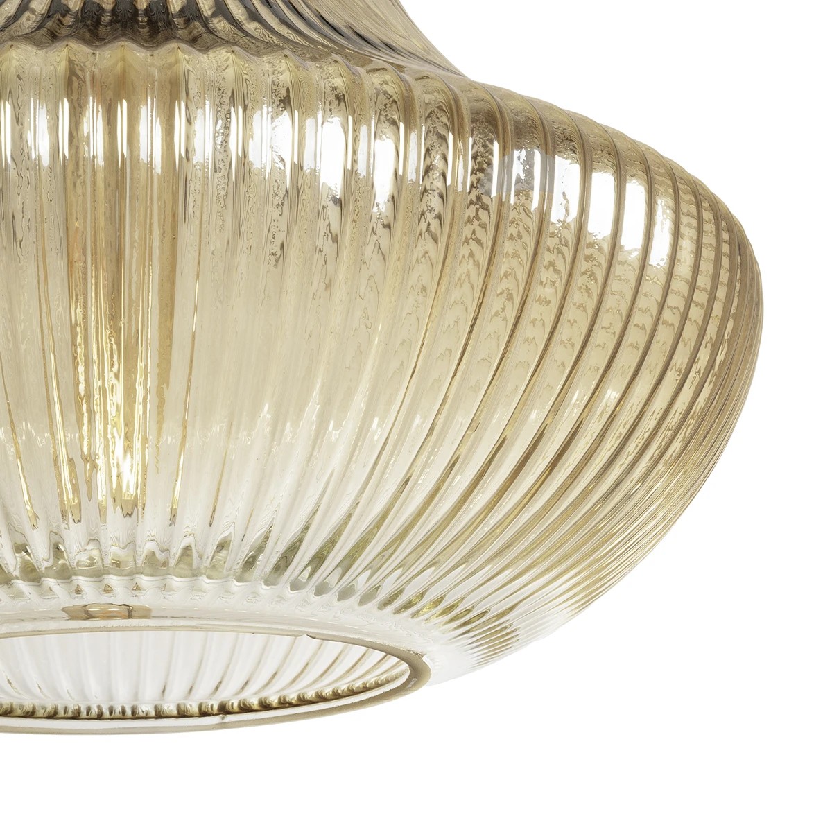 GLOBOSTAR® VERRE 206-0022 Μοντέρνο Κρεμαστό Φωτιστικό Οροφής με Ντουί 1 x E27 AC 220-240V IP20 - Mελί - Μ38 x Π38 x Υ34cm - Image 7