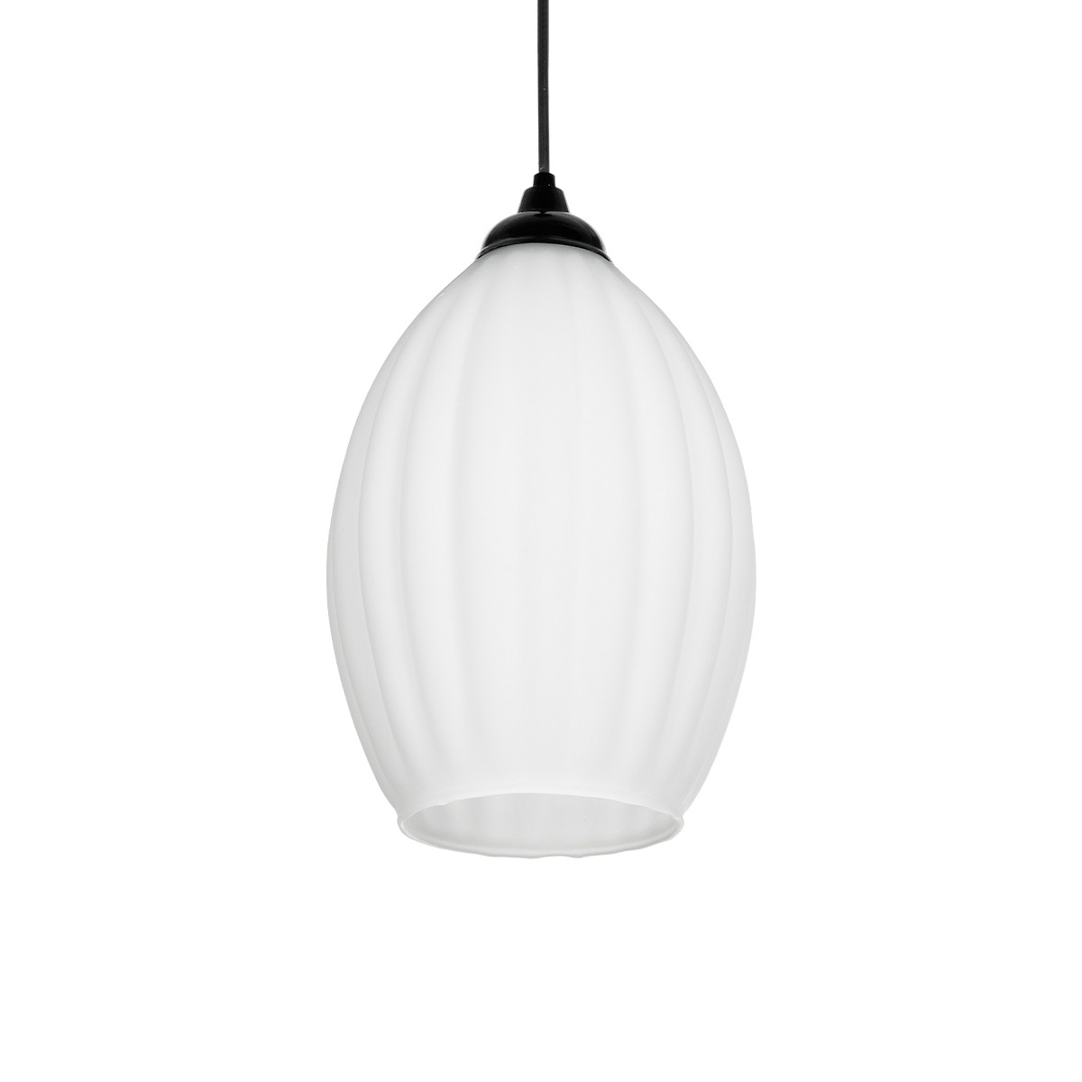 GLOBOSTAR® GURIA 206-0008 Μοντέρνο Κρεμαστό Φωτιστικό Οροφής με Ντουί 1 x E27 AC 220-240V IP20 - Λευκό - Μ19 x Π19 x Υ26cm