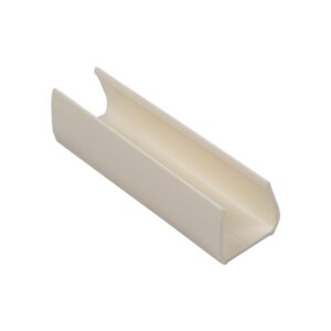 GloboStar® 70629 Πλαστική Βάση Στήριξης για Neon Flex 120° - Μπεζ -Μ4.8 x Π1.4 x Υ1.3cm