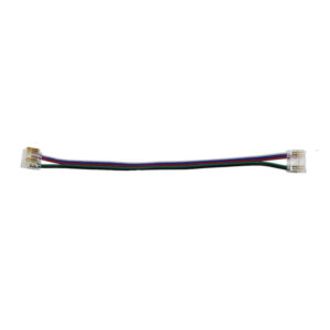 ΜΟΥΦΑ ΜΕ ΚΑΛΩΔΙΟ ΓΙΑ ΤΑΙΝΙA LED COB RGB+W 12mm