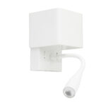 LED ΑΠΛΙΚΑ & ΣΠΟΤ ΤΟΙΧΟΥ TEΤΡΑΓΩΝΗ 9W ΛΕΥΚΗ - 3-6640