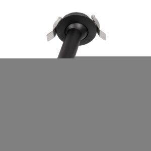 GLOBOSTAR® DALE 60372 Χωνευτό Κινούμενο Downlight Σποτ LED 5W 500lm 36° AC 220-240V IP20 Θερμό Λευκό 2700K - Bridgelux COB Chip & TÜV SÜD Driver - Μαύρο Ματ - Μ6.4 x Π6.4 x Υ20cm / Q5.5cm - 5 Χρόνια Εγγύηση