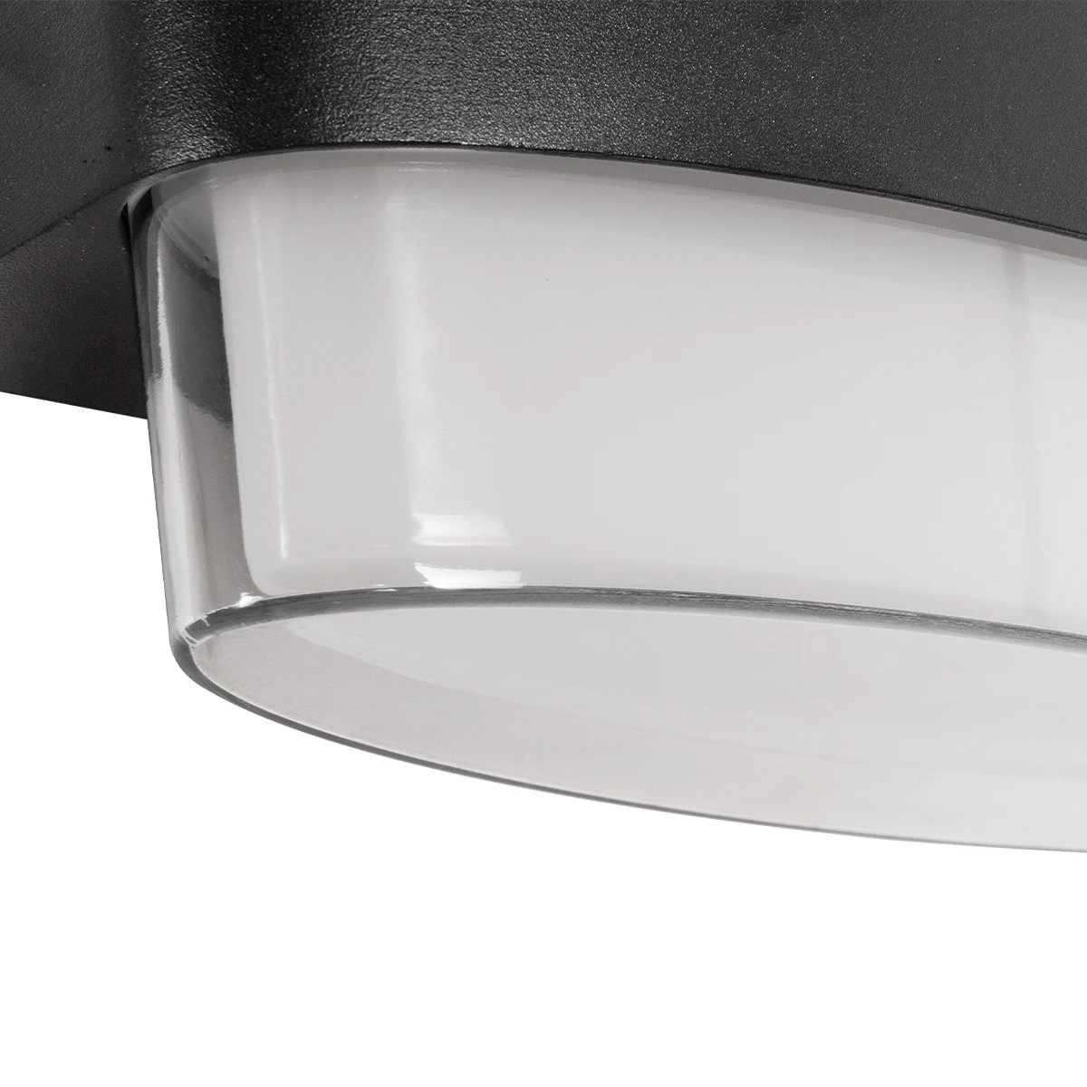 GLOBOSTAR® EMPIRE 60782 Μοντέρνο Φωτιστικό Τοίχου - Απλίκα LED 12W 1260lm 120° AC 220-240V Αδιάβροχο IP65 Φυσικό Λευκό 4500K - Bridgelux SMD Chip & TÜV SÜD Driver - Μαύρο Ματ - Μ18.5 x Π12 x Υ8.5cm - 3 Χρόνια Εγγύηση - Image 4