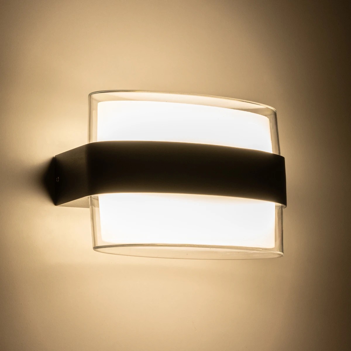 GLOBOSTAR® EMPIRE 60782 Μοντέρνο Φωτιστικό Τοίχου - Απλίκα LED 12W 1260lm 120° AC 220-240V Αδιάβροχο IP65 Φυσικό Λευκό 4500K - Bridgelux SMD Chip & TÜV SÜD Driver - Μαύρο Ματ - Μ18.5 x Π12 x Υ8.5cm - 3 Χρόνια Εγγύηση - Image 5