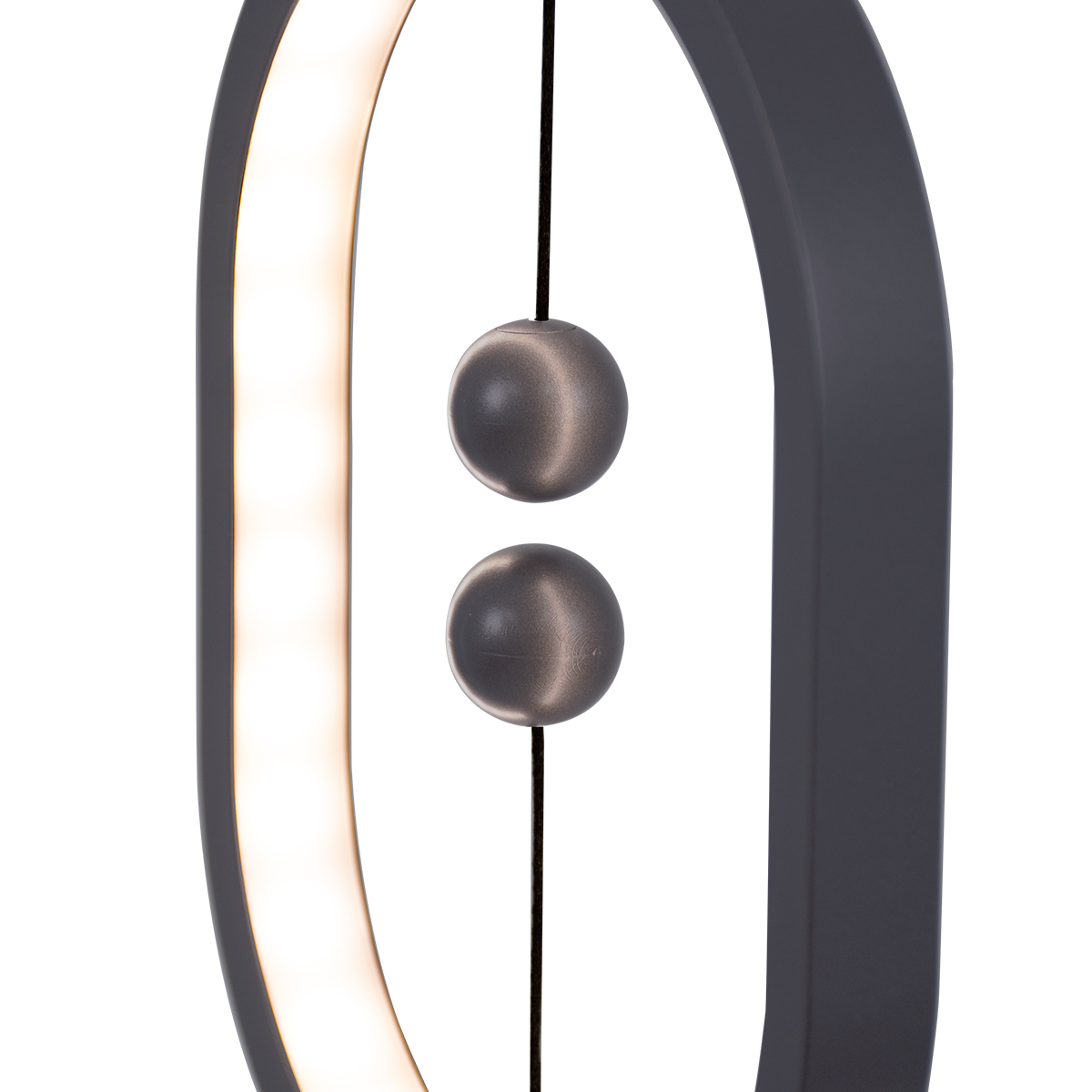 GloboStar® 76545 Επιτραπέζιο Φωτιστικό Πορτατίφ LED 15W 1500lm 360° DC 5V IP20 Θερμό Λευκό 2700K Γκρι & Λευκό Πλαστικό - Μ14 x Π5.5 x Υ24.8cm - 2 Xρόνια Εγγύηση - Image 7