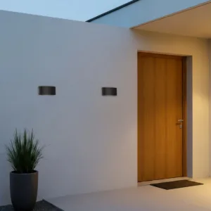 kelvo® SIXOAD KLV-101-0006 Φωτιστικό Τοίχου / Απλίκα LED 18W 1800lm 30° AC 220-240V Αδιάβροχο IP65 Θερμό Λευκό 2700K - CREE XPE Chip & TÜV SÜD Driver - Μαύρο Ματ - Μ17 x Π4 x Υ8cm - 5 Χρόνια Εγγύηση