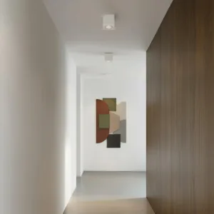 kelvo® AKIRA KLV-101-0029 Κινούμενο Φωτιστικό Downlight Σποτ για Λάμπα MR16 με Ντουί GU10 AC 220-240V IP20 - Λευκό Ματ - Μ8 x Π8 x Υ10cm