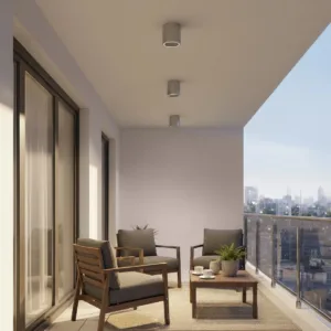 kelvo® MARETTI KLV-101-0057 Φωτιστικό Downlight Σποτ για Λάμπα MR16 με Ντουί GU10 AC 220-240V Αδιάβροχο IP65 - Νίκελ Χρώμιο - Μ9 x Π9 x Υ9cm