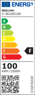 ΠΡΟΒΟΛΕΑΣ LED 100W 230V 3000K ΚΑΙ ΓΙΑ ΑΝΙΧΝΕΥΤΗ ΚΙΝΗΣ.IP65 ΜΑΥΡΟΣ - 3-36100100 - Image 2