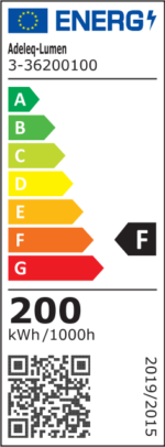 ΠΡΟΒΟΛΕΑΣ LED 200W 230V 3000K ΚΑΙ ΓΙΑ ΑΝΙΧΝΕΥΤΗ ΚΙΝΗΣ.IP65 ΜΑΥΡΟΣ - 3-36200100 - Image 2