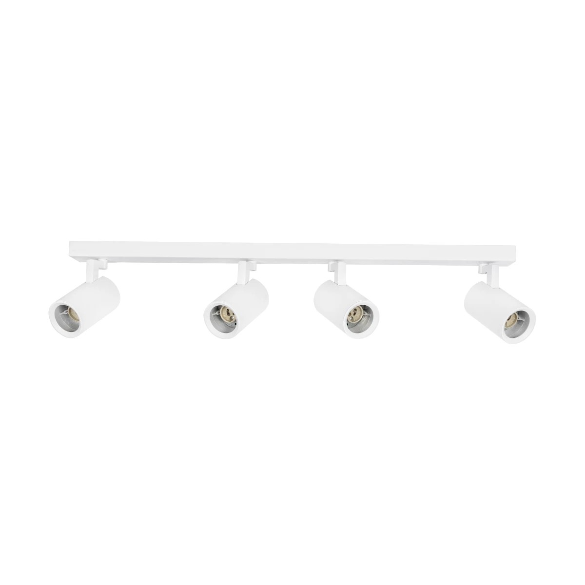 kelvo® SPOTA KLV-101-0141 Κινούμενο Φωτιστικό Σποτ Οροφής για 4 Λάμπες MR16 με Ντουί GU10 AC 220-240V IP20 - Λευκό Ματ - Μ64 x Π6 x Υ14cm - Image 3