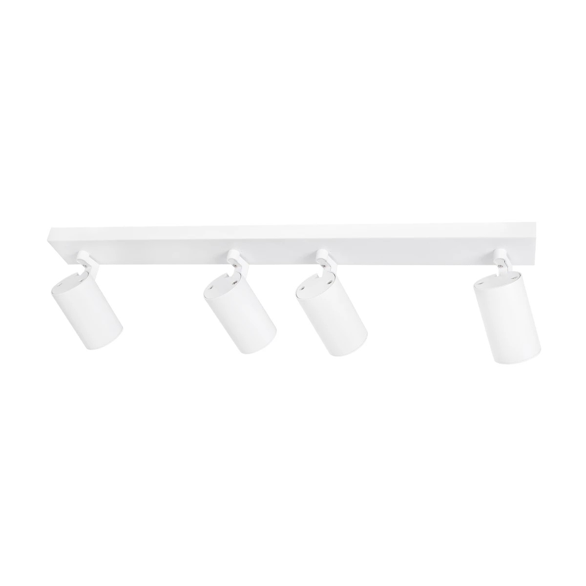 kelvo® SPOTA KLV-101-0141 Κινούμενο Φωτιστικό Σποτ Οροφής για 4 Λάμπες MR16 με Ντουί GU10 AC 220-240V IP20 - Λευκό Ματ - Μ64 x Π6 x Υ14cm - Image 7