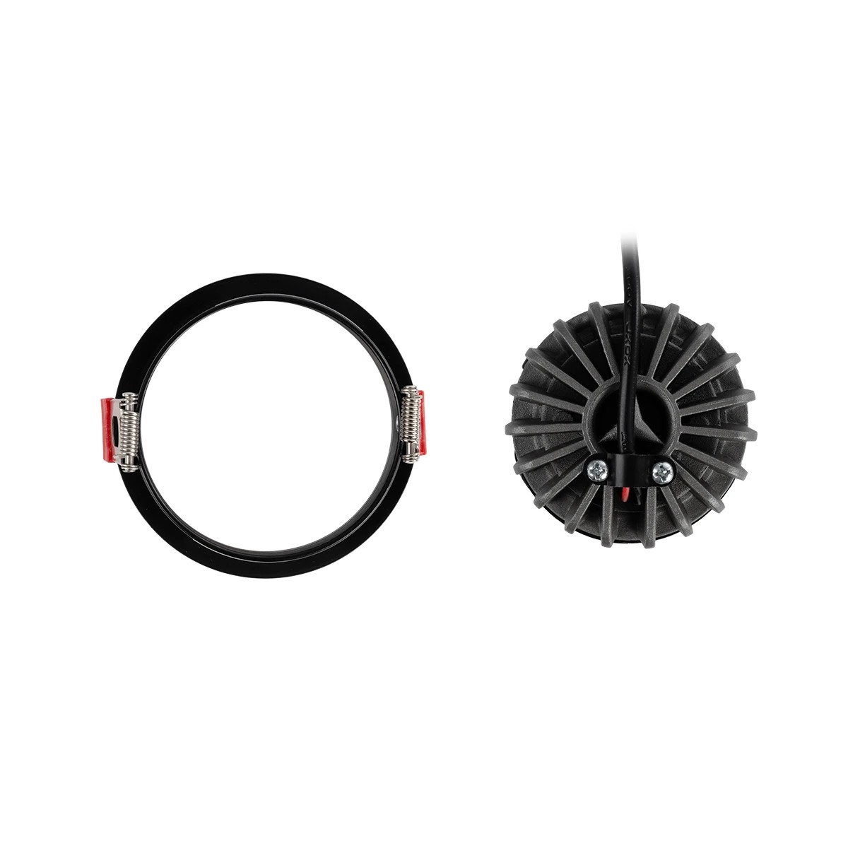 kelvo® ASYMMETRICAL KLV-101-0130 Χωνευτό Φωτιστικό Downlight Σποτ LED 7W 840lm 15°x30° AC 220-240V IP20 Θερμό Λευκό 2700K - Bridgelux COB Chip & TÜV SÜD Driver - Μαύρο Ματ - Μ8.3 x Π8.3 x Υ8.2cm / Q7.3cm - 5 Χρόνια Εγγύηση - Image 8