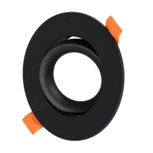 kelvo® OMEGA KLV-101-0036 Χωνευτό Κινούμενο Φωτιστικό Downlight Σποτ για Λάμπα MR16 με Ντουί GU10 AC 220-240V IP20 - Μαύρο Ματ - Μ10.5 x Π10.5 x Υ2.2cm / Q7.5cm