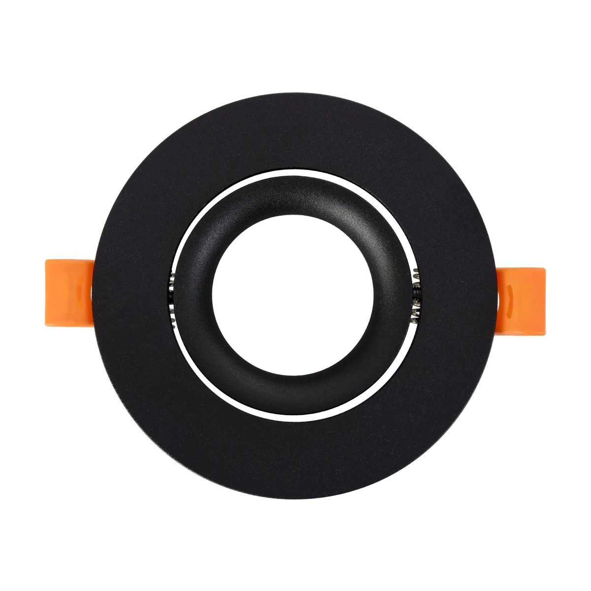 kelvo® OMEGA KLV-101-0036 Χωνευτό Κινούμενο Φωτιστικό Downlight Σποτ για Λάμπα MR16 με Ντουί GU10 AC 220-240V IP20 - Μαύρο Ματ - Μ10.5 x Π10.5 x Υ2.2cm / Q7.5cm - Image 2