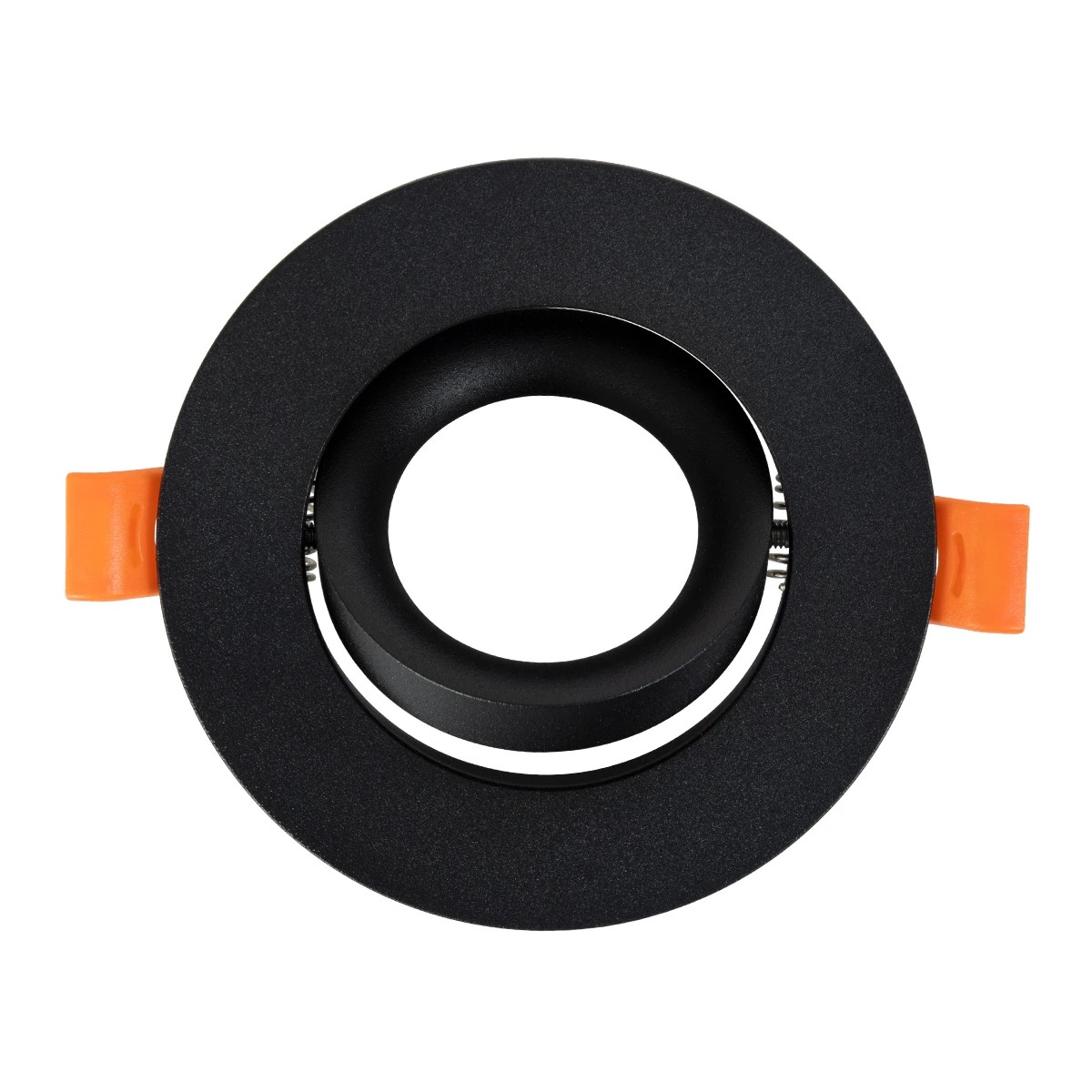 kelvo® OMEGA KLV-101-0036 Χωνευτό Κινούμενο Φωτιστικό Downlight Σποτ για Λάμπα MR16 με Ντουί GU10 AC 220-240V IP20 - Μαύρο Ματ - Μ10.5 x Π10.5 x Υ2.2cm / Q7.5cm - Image 3