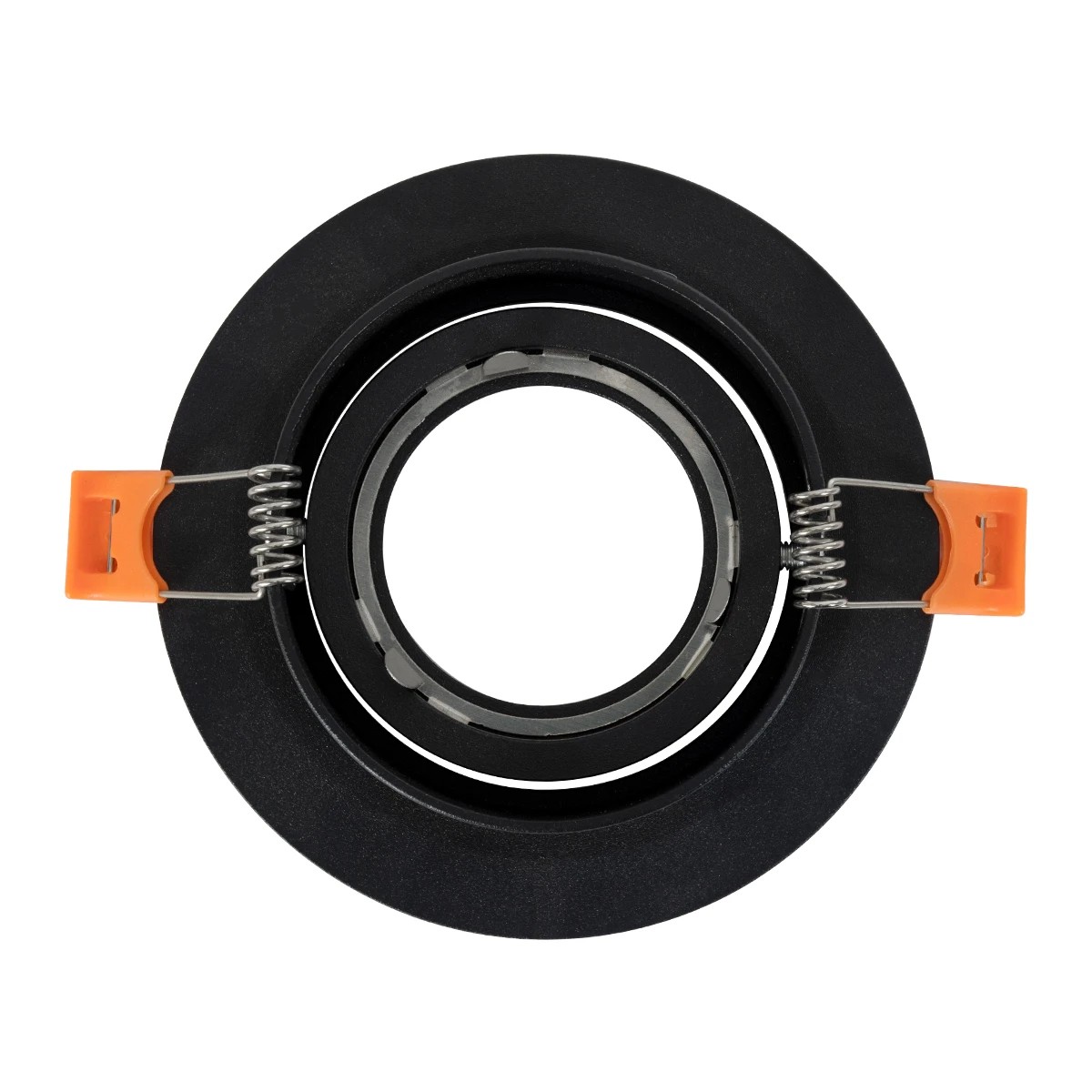 kelvo® OMEGA KLV-101-0036 Χωνευτό Κινούμενο Φωτιστικό Downlight Σποτ για Λάμπα MR16 με Ντουί GU10 AC 220-240V IP20 - Μαύρο Ματ - Μ10.5 x Π10.5 x Υ2.2cm / Q7.5cm - Image 4