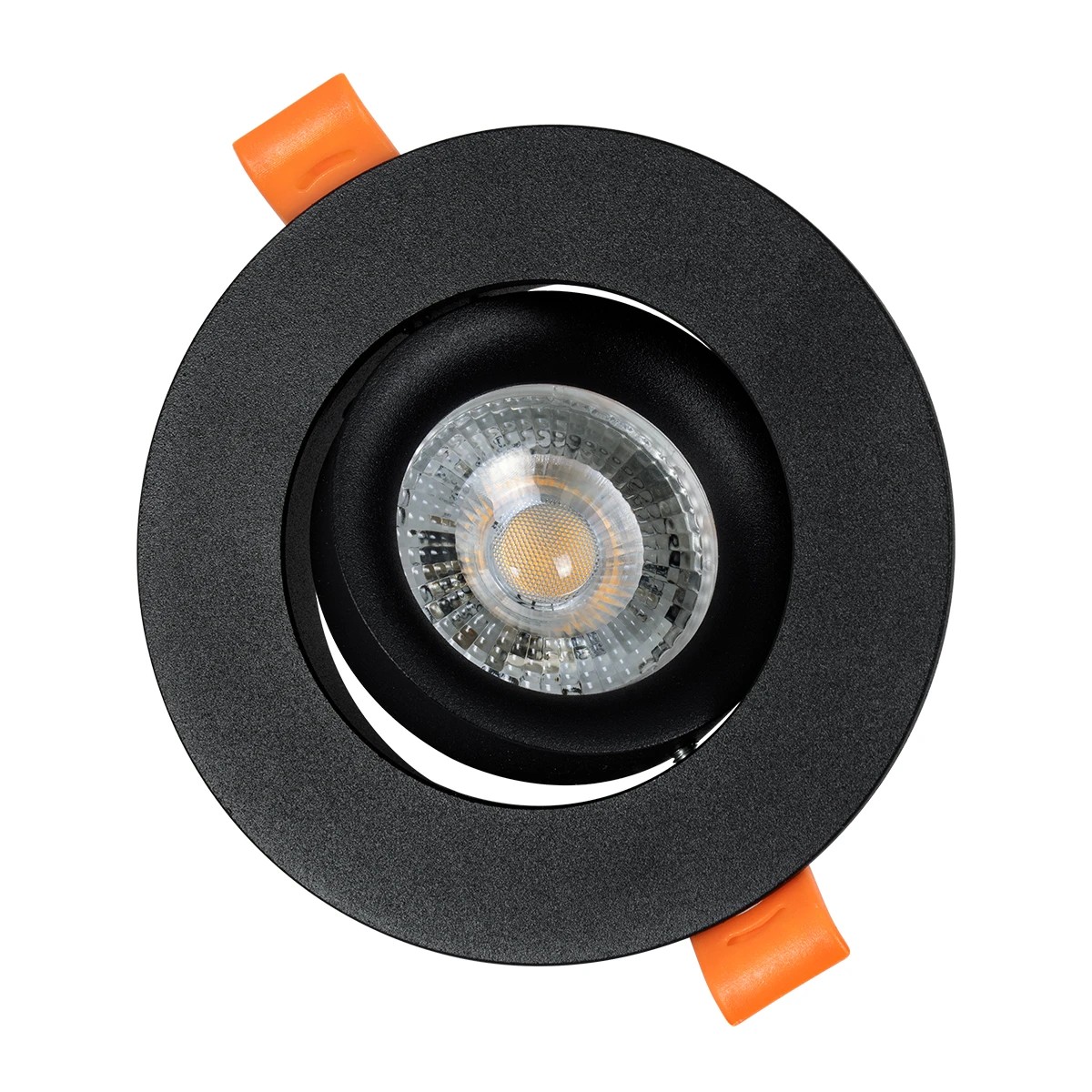 kelvo® OMEGA KLV-101-0036 Χωνευτό Κινούμενο Φωτιστικό Downlight Σποτ για Λάμπα MR16 με Ντουί GU10 AC 220-240V IP20 - Μαύρο Ματ - Μ10.5 x Π10.5 x Υ2.2cm / Q7.5cm - Image 7