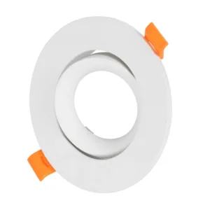 kelvo® OMEGA KLV-101-0037 Χωνευτό Κινούμενο Φωτιστικό Downlight Σποτ για Λάμπα MR16 με Ντουί GU10 AC 220-240V IP20 - Λευκό Ματ - Μ10.5 x Π10.5 x Υ2.2cm / Q7.5cm
