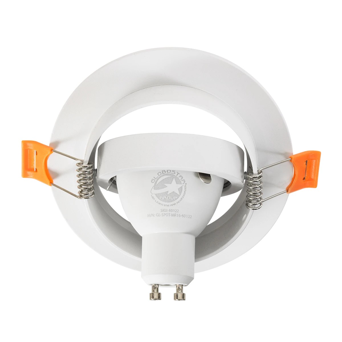 kelvo® OMEGA KLV-101-0037 Χωνευτό Κινούμενο Φωτιστικό Downlight Σποτ για Λάμπα MR16 με Ντουί GU10 AC 220-240V IP20 - Λευκό Ματ - Μ10.5 x Π10.5 x Υ2.2cm / Q7.5cm - Image 6