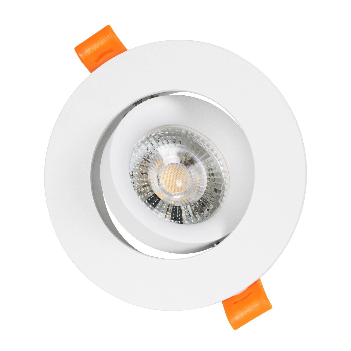 kelvo® OMEGA KLV-101-0037 Χωνευτό Κινούμενο Φωτιστικό Downlight Σποτ για Λάμπα MR16 με Ντουί GU10 AC 220-240V IP20 - Λευκό Ματ - Μ10.5 x Π10.5 x Υ2.2cm / Q7.5cm - Image 7