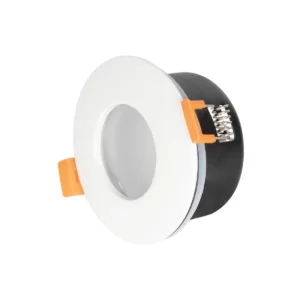 kelvo® KAPA KLV-101-0039 Χωνευτό Φωτιστικό Downlight Σποτ Μπάνιου για Λάμπα MR16 με Ντουί GU10 AC 220-240V Αδιάβροχο IP65 - Λευκό Ματ - Μ8.5 x Π8.5 x Υ4.2cm / Q7.5cm