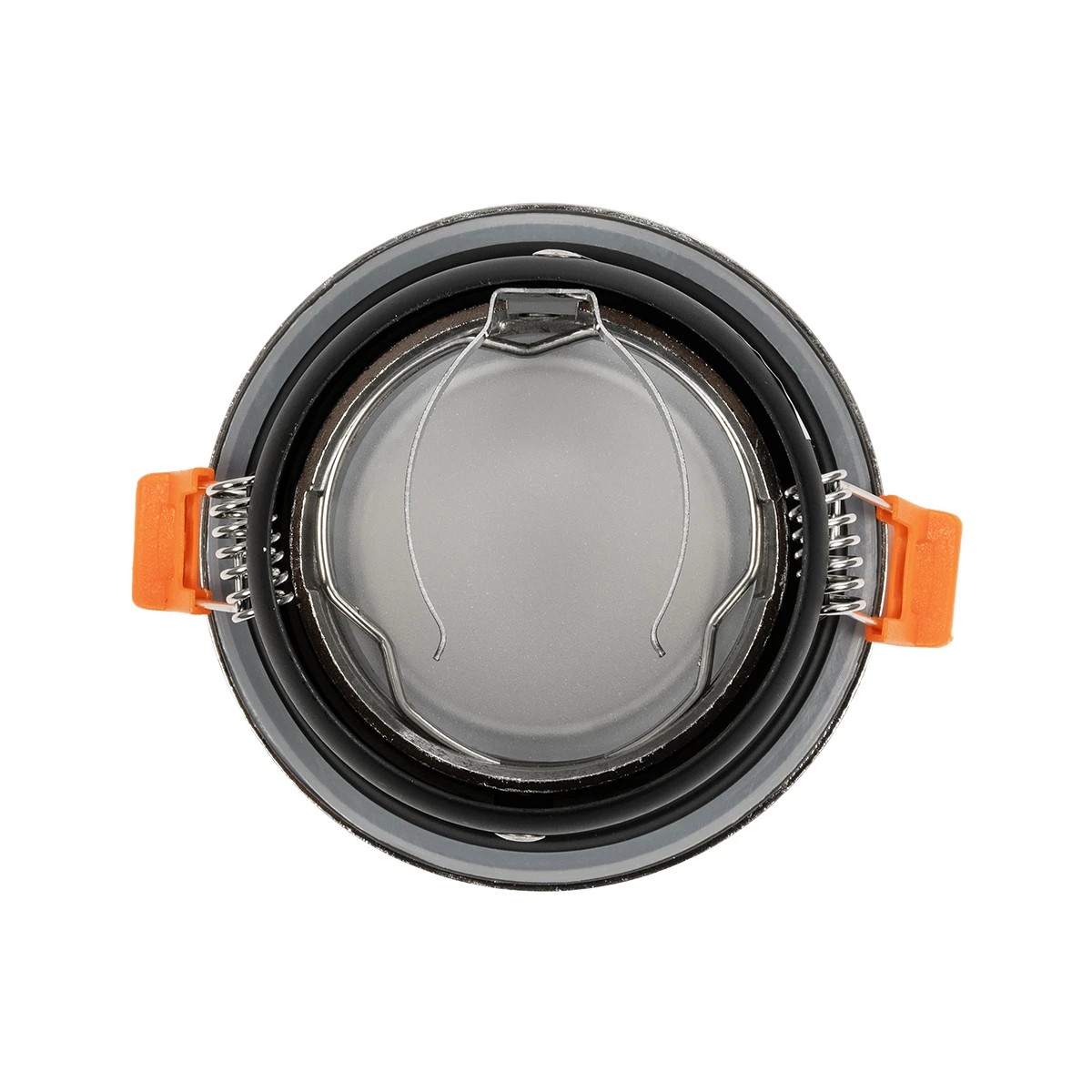 kelvo® SIGMA KLV-101-0043 Χωνευτό Φωτιστικό Downlight Σποτ Μπάνιου για Λάμπα MR16 με Ντουί GU10 AC 220-240V Αδιάβροχο IP65 - Νίκελ Βούρτσας - Μ8.5 x Π8.5 x Υ4.4cm / Q7.5cm - Image 3