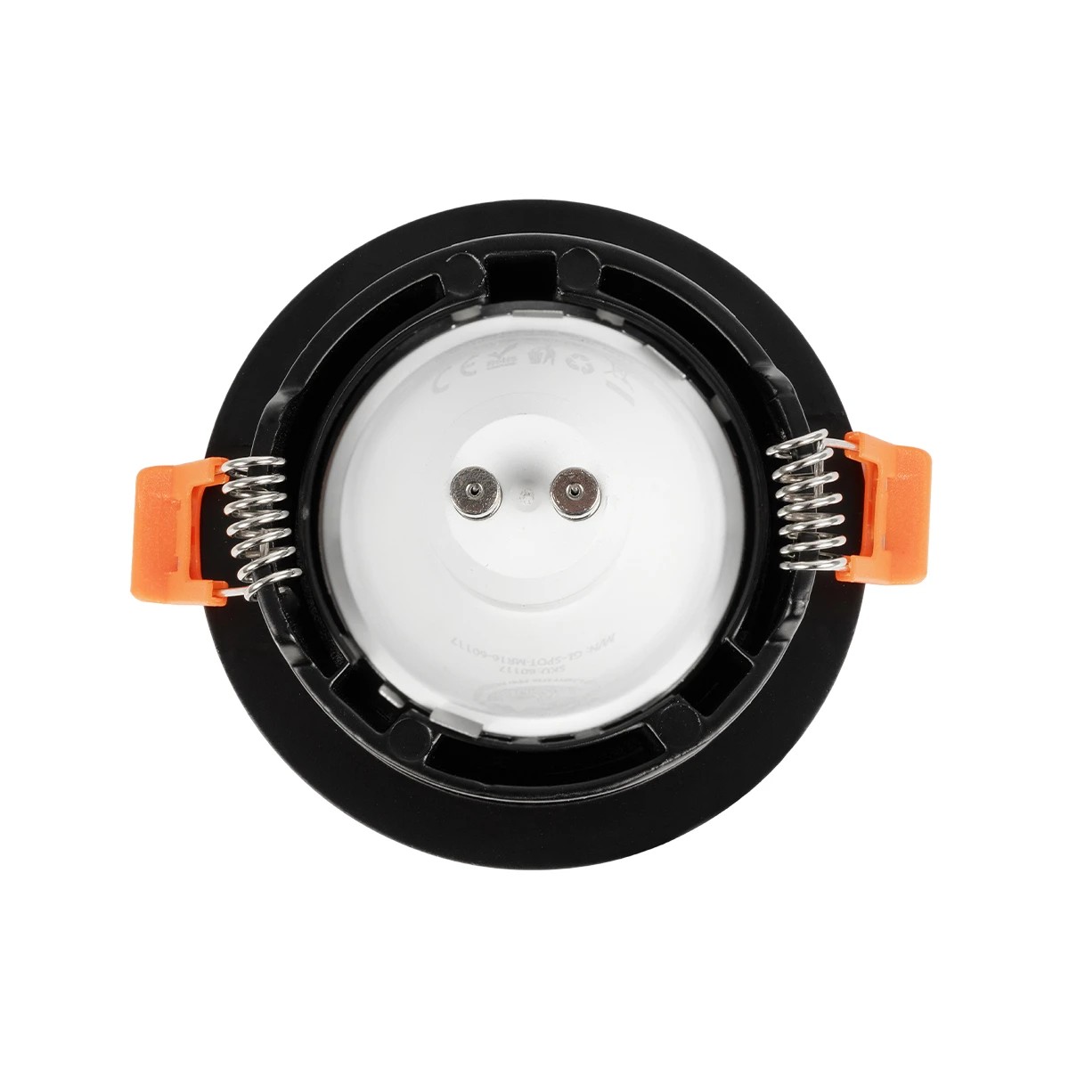 kelvo® LAMDA KLV-101-0044 Χωνευτό Φωτιστικό Downlight Σποτ Μπάνιου για Λάμπα MR16 με Ντουί GU10 AC 220-240V Αδιάβροχο IP65 - Μαύρο Ματ - Μ8.5 x Π8.5 x Υ3.5cm / Q7.5cm - Image 4