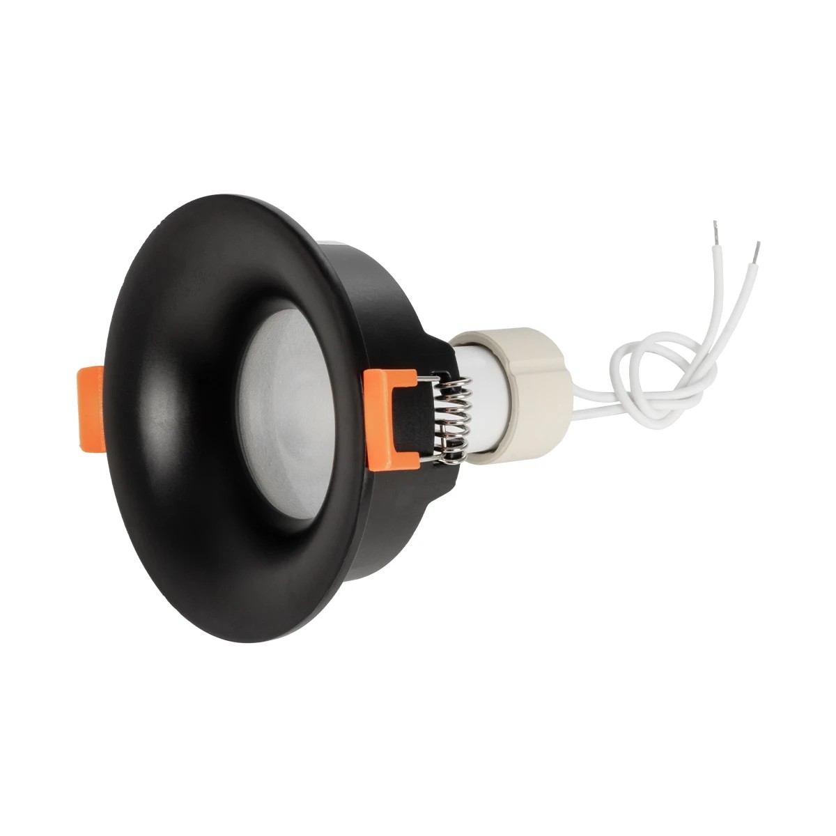 kelvo® LAMDA KLV-101-0044 Χωνευτό Φωτιστικό Downlight Σποτ Μπάνιου για Λάμπα MR16 με Ντουί GU10 AC 220-240V Αδιάβροχο IP65 - Μαύρο Ματ - Μ8.5 x Π8.5 x Υ3.5cm / Q7.5cm - Image 5