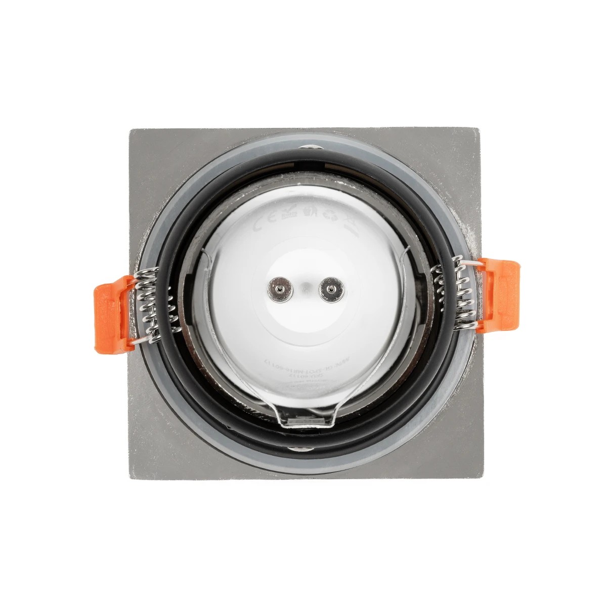 kelvo® EPSILON KLV-101-0049 Χωνευτό Φωτιστικό Downlight Σποτ Μπάνιου για Λάμπα MR16 με Ντουί GU10 AC 220-240V Αδιάβροχο IP65 - Νίκελ Βούρτσας - Μ8.5 x Π8.5 x Υ4.4cm / Q7.5cm x 7.5cm - Image 4