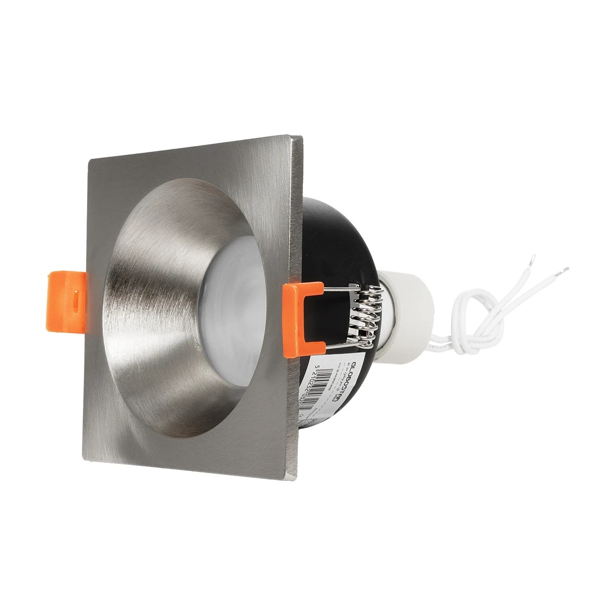 kelvo® EPSILON KLV-101-0049 Χωνευτό Φωτιστικό Downlight Σποτ Μπάνιου για Λάμπα MR16 με Ντουί GU10 AC 220-240V Αδιάβροχο IP65 - Νίκελ Βούρτσας - Μ8.5 x Π8.5 x Υ4.4cm / Q7.5cm x 7.5cm - Image 5