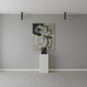 kelvo® DUCT KLV-101-0051 Φωτιστικό Downlight Σποτ για Λάμπα MR16 με Ντουί GU10 AC 220-240V IP20 - Μαύρο Ματ - Μ6 x Π6 x Υ30cm