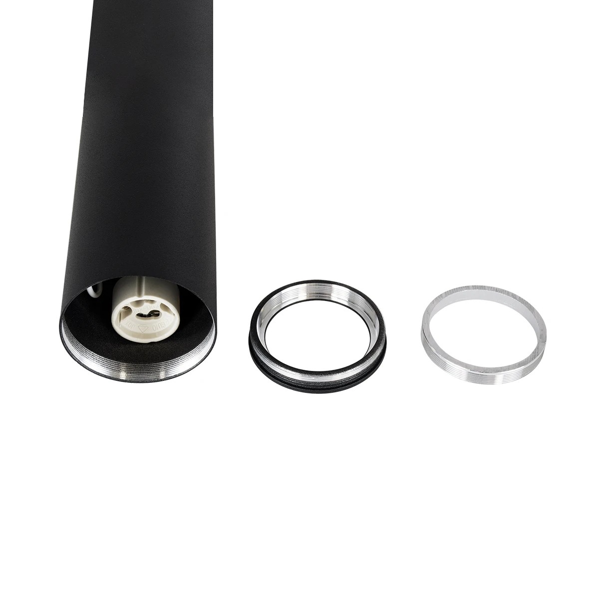 kelvo® DUCT KLV-101-0052 Φωτιστικό Downlight Σποτ για Λάμπα MR16 με Ντουί GU10 AC 220-240V IP20 - Μαύρο Ματ - Μ6 x Π6 x Υ45cm - Image 8