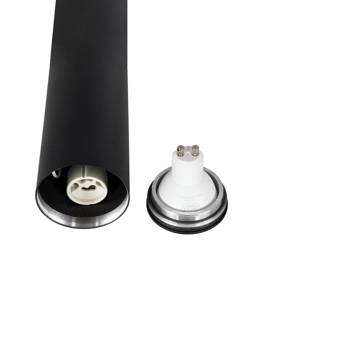 kelvo® DUCT KLV-101-0052 Φωτιστικό Downlight Σποτ για Λάμπα MR16 με Ντουί GU10 AC 220-240V IP20 - Μαύρο Ματ - Μ6 x Π6 x Υ45cm - Image 10