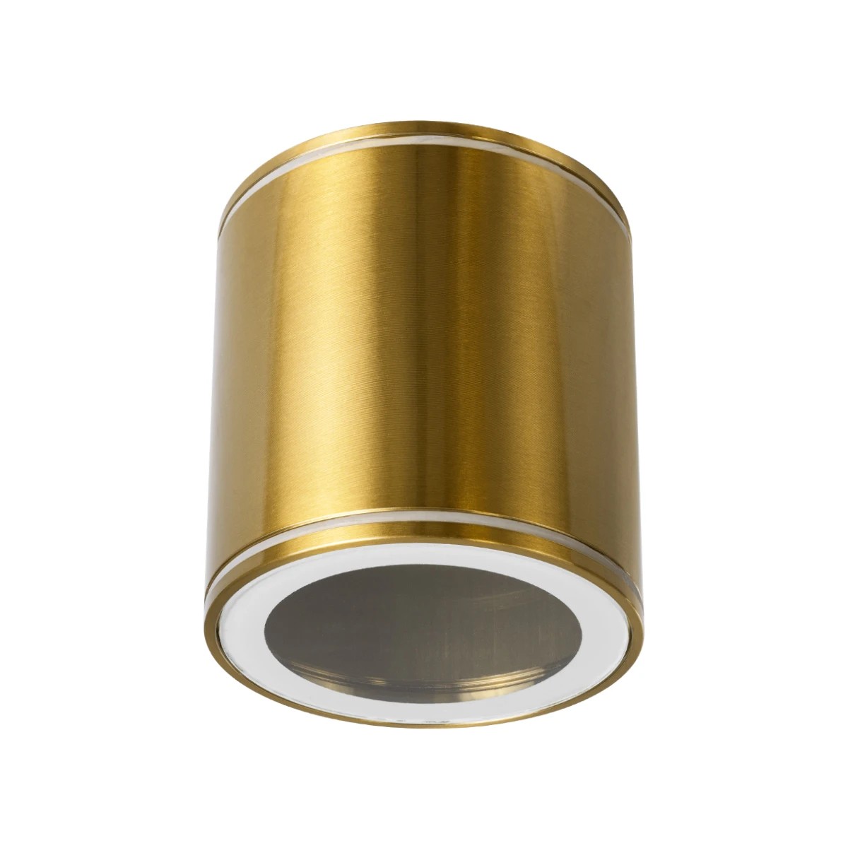 kelvo® MARETTI KLV-101-0058 Φωτιστικό Downlight Σποτ για Λάμπα MR16 με Ντουί GU10 AC 220-240V Αδιάβροχο IP65 - Χρυσό Πλατίνα - Μ9 x Π9 x Υ9cm - Image 2