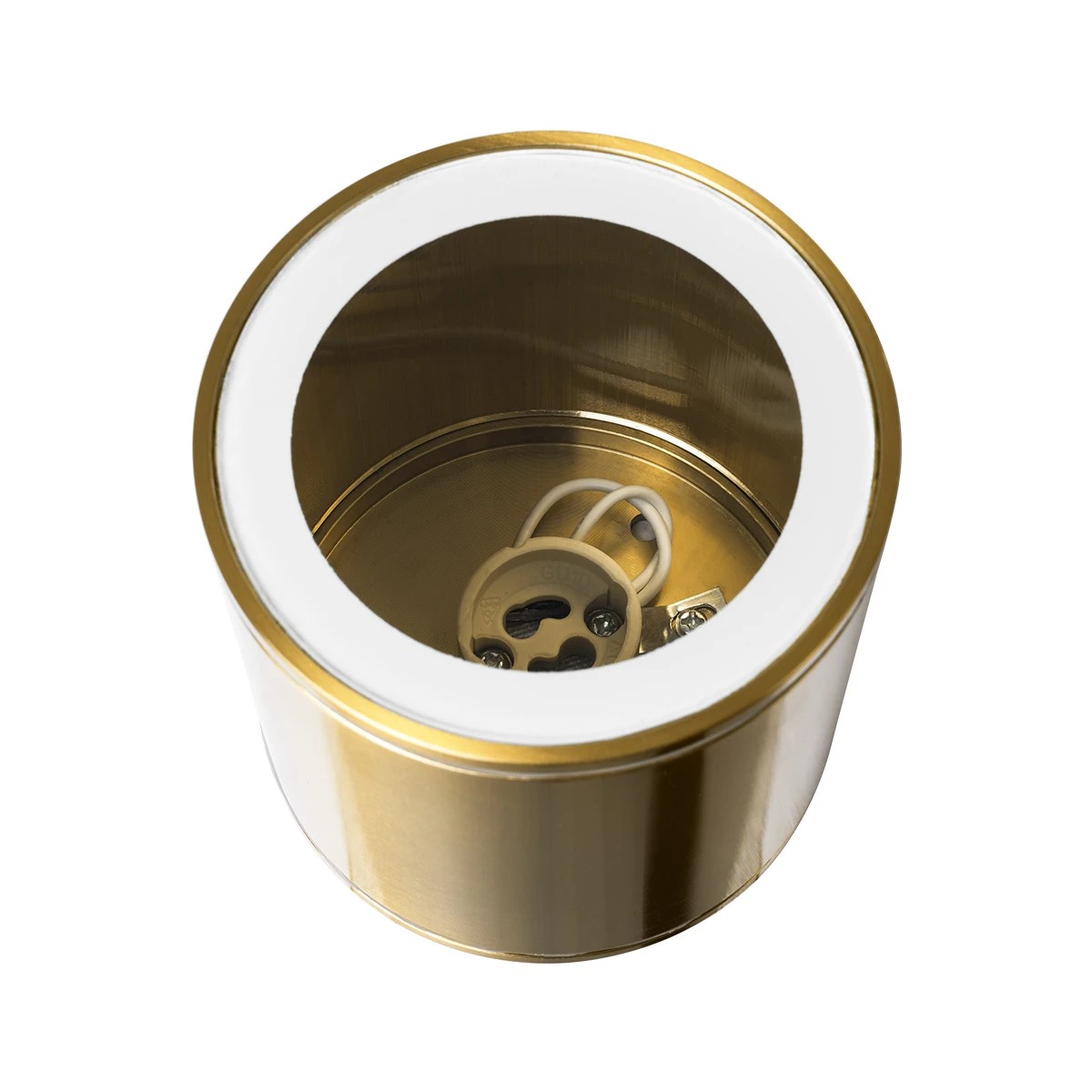 kelvo® MARETTI KLV-101-0058 Φωτιστικό Downlight Σποτ για Λάμπα MR16 με Ντουί GU10 AC 220-240V Αδιάβροχο IP65 - Χρυσό Πλατίνα - Μ9 x Π9 x Υ9cm - Image 4