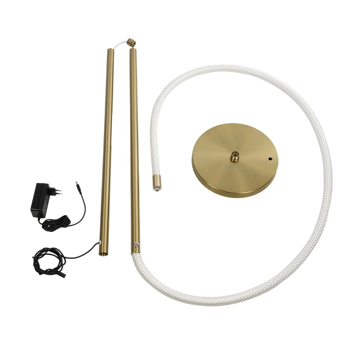 kelvo® GLOW KLV-101-0173 Επιδαπέδιο Φωτιστικό LED 30W 3000lm 360° AC 220-240V IP20 Ρυθμιζόμενο Λευκό CCT με Αφή 2700K/4500K/6000K Dimmable - Lumileds SMD Chip - Χρυσό Πλατίνα - Μ45 x Π45 x Υ160cm - 3 Χρόνια Εγγύηση - Image 11