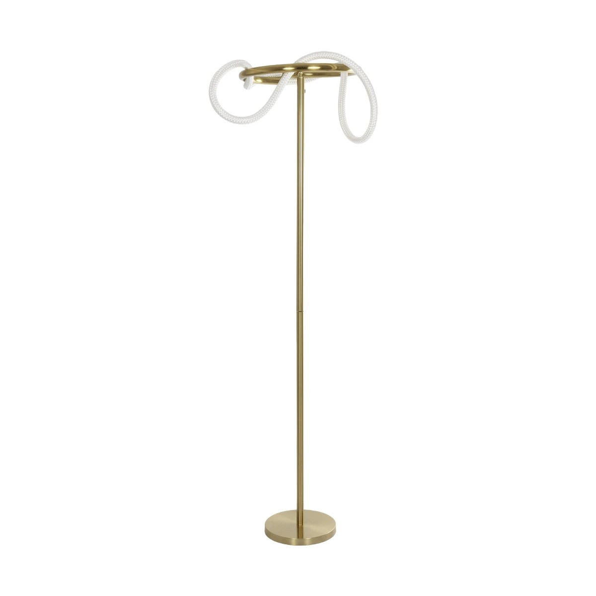 kelvo® GLOW KLV-101-0174 Επιδαπέδιο Φωτιστικό LED 30W 3000lm 360° AC 220-240V IP20 Ρυθμιζόμενο Λευκό CCT με Αφή 2700K/4500K/6000K Dimmable - Lumileds SMD Chip - Χρυσό Πλατίνα - Μ45 x Π45 x Υ160cm - 3 Χρόνια Εγγύηση - Image 3