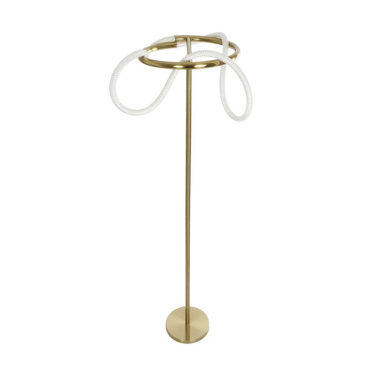 kelvo® GLOW KLV-101-0174 Επιδαπέδιο Φωτιστικό LED 30W 3000lm 360° AC 220-240V IP20 Ρυθμιζόμενο Λευκό CCT με Αφή 2700K/4500K/6000K Dimmable - Lumileds SMD Chip - Χρυσό Πλατίνα - Μ45 x Π45 x Υ160cm - 3 Χρόνια Εγγύηση - Image 4