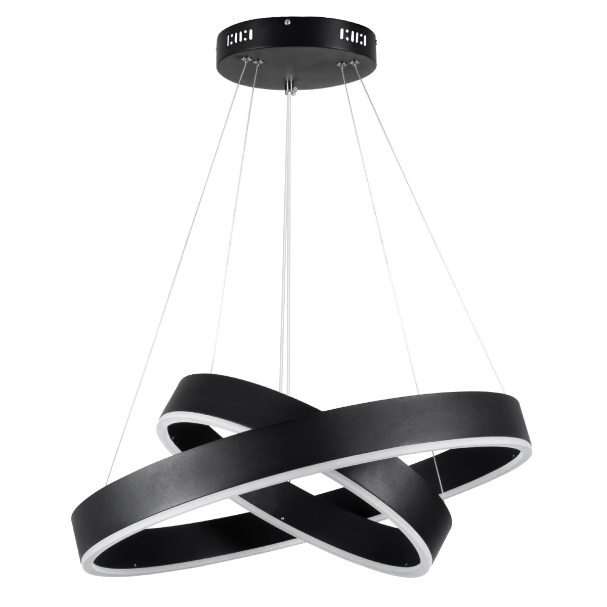 kelvo® VENOM KLV-101-0196-V2 Κρεμαστό Φωτιστικό Οροφής LED 75W 7500lm 120° AC 220-240V IP20 Ρυθμιζόμενο Λευκό CCT με Χειριστήριο από 2700K έως 6000K Dimmable - Lumileds SMD Chip - Μαύρο Ματ - Μ60 x Π60 x Υ40cm - 3 Χρόνια Εγγύηση - Image 2