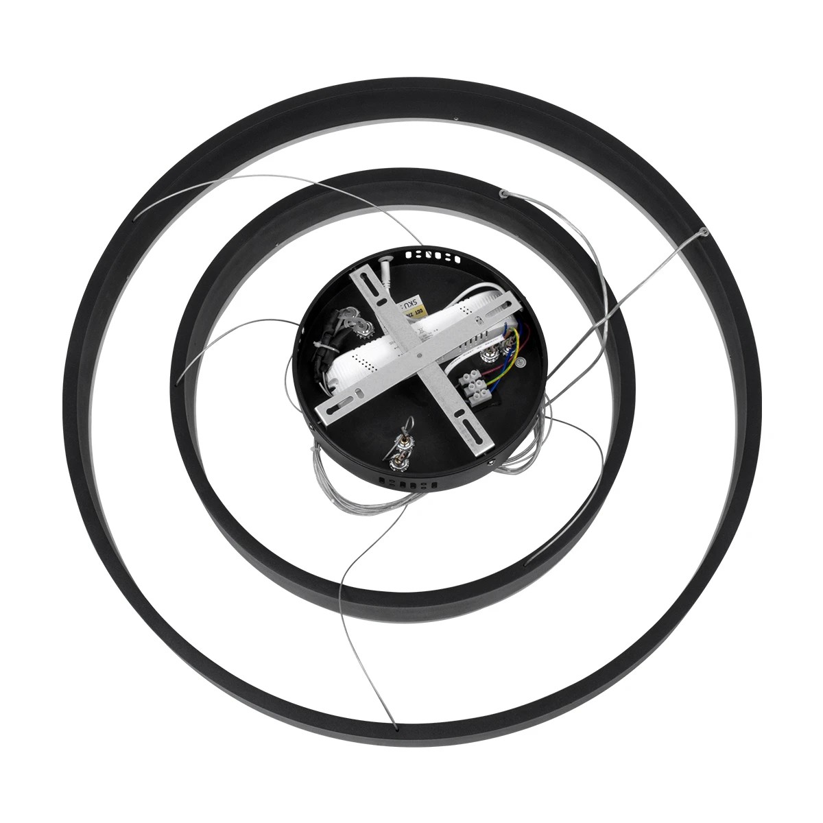 kelvo® VENOM KLV-101-0196-V2 Κρεμαστό Φωτιστικό Οροφής LED 75W 7500lm 120° AC 220-240V IP20 Ρυθμιζόμενο Λευκό CCT με Χειριστήριο από 2700K έως 6000K Dimmable - Lumileds SMD Chip - Μαύρο Ματ - Μ60 x Π60 x Υ40cm - 3 Χρόνια Εγγύηση - Image 9