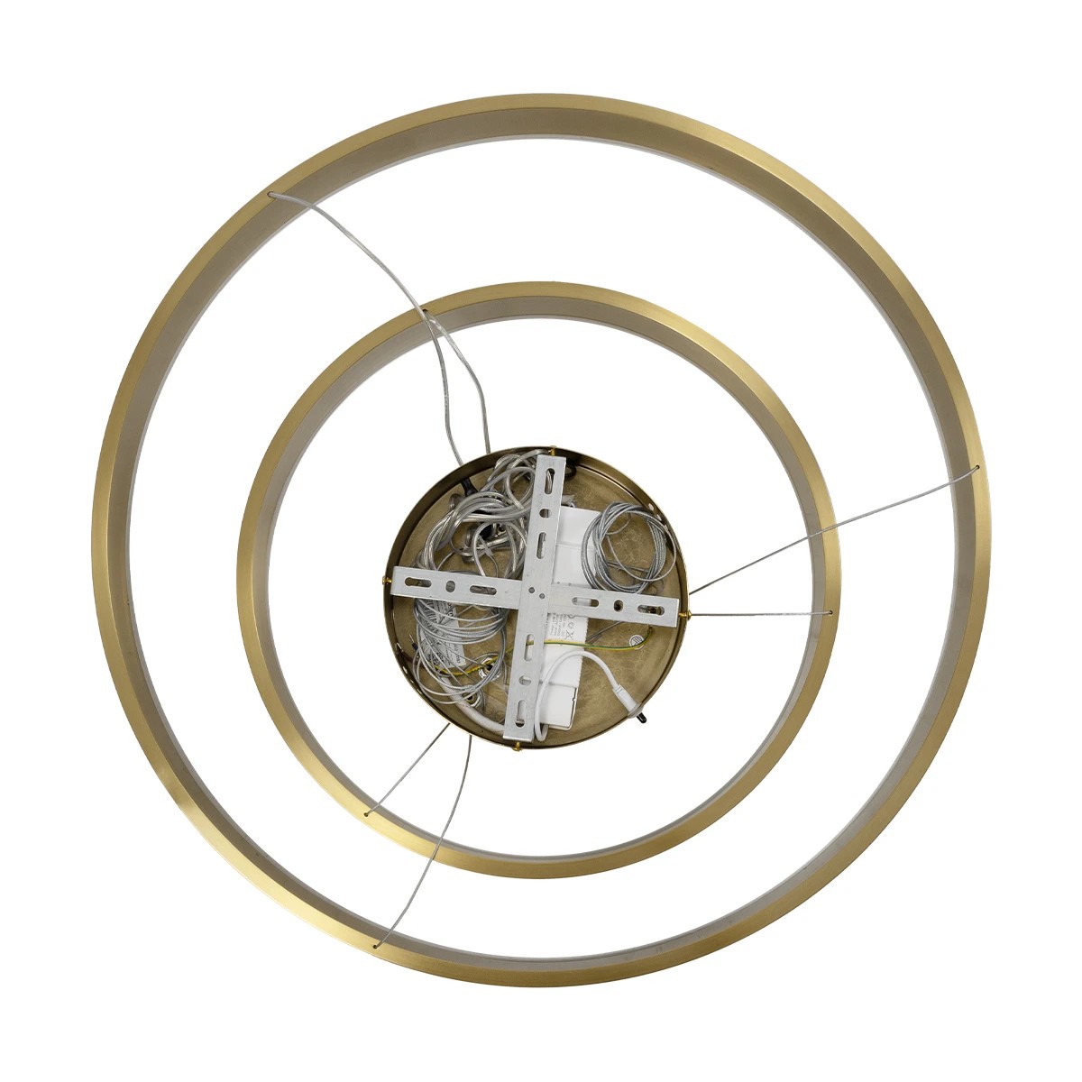 kelvo® VENOM KLV-101-0198-V2 Κρεμαστό Φωτιστικό Οροφής LED 75W 7500lm 120° AC 220-240V IP20 Ρυθμιζόμενο Λευκό CCT με Χειριστήριο από 2700K έως 6000K Dimmable - Lumileds SMD Chip - Χρυσό Πλατίνα - Μ60 x Π60 x Υ40cm - 3 Χρόνια Εγγύηση - Image 9