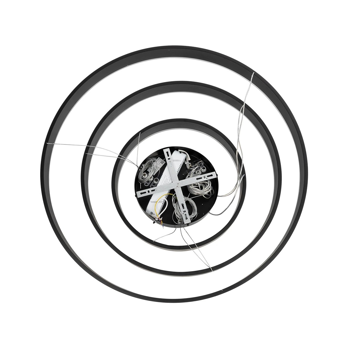 kelvo® VENOM KLV-101-0199-V2 Κρεμαστό Φωτιστικό Οροφής LED 120W 12000lm 120° AC 220-240V IP20 Ρυθμιζόμενο Λευκό CCT με Χειριστήριο από 2700K έως 6000K Dimmable - Lumileds SMD Chip - Μαύρο Ματ - Μ80 x Π80 x Υ80cm - 3 Χρόνια Εγγύηση - Image 9